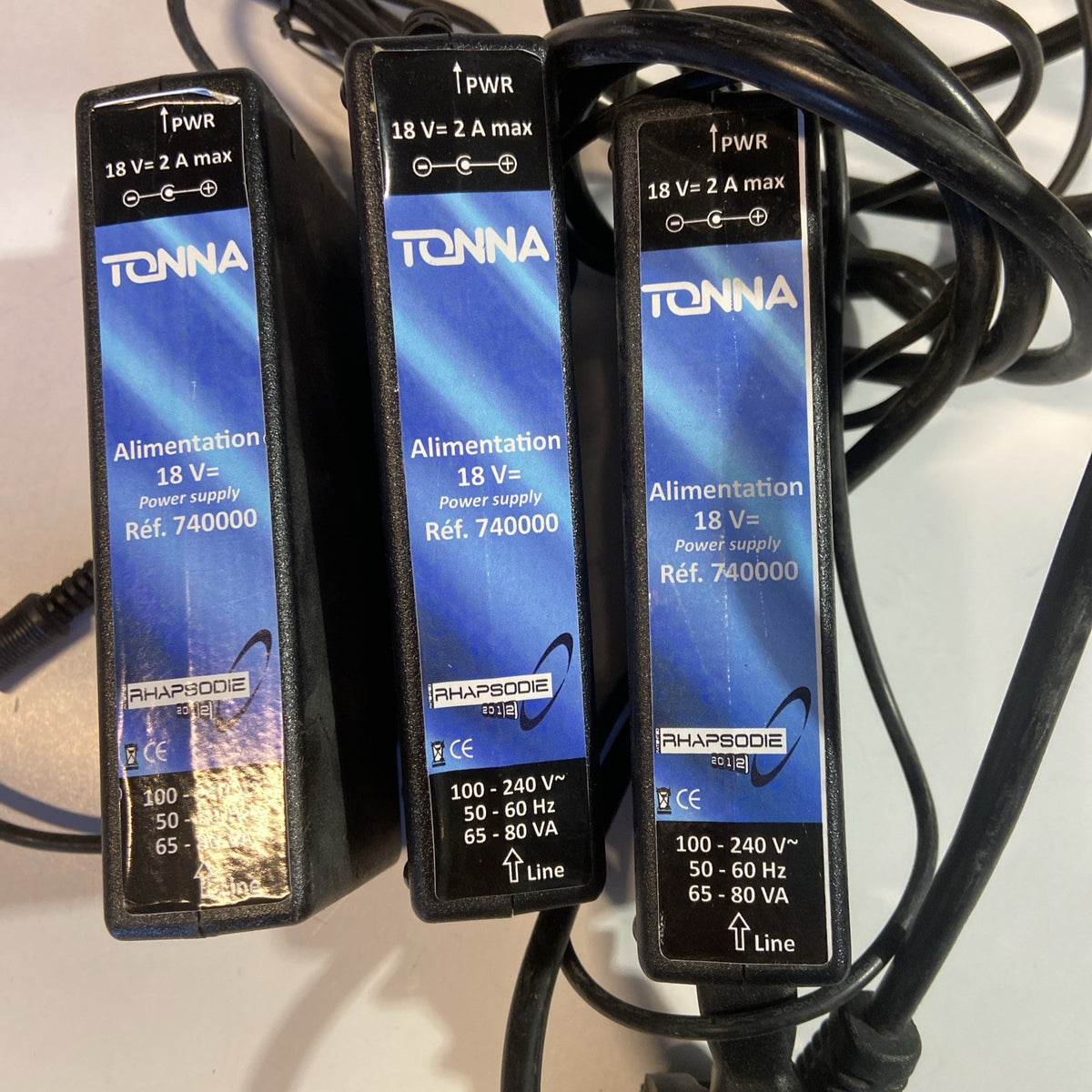 ALIMENTATION 18V 2A POUR AMPLI TONNA RHAPSODIE - FICHE JACK 2,5 - 740000