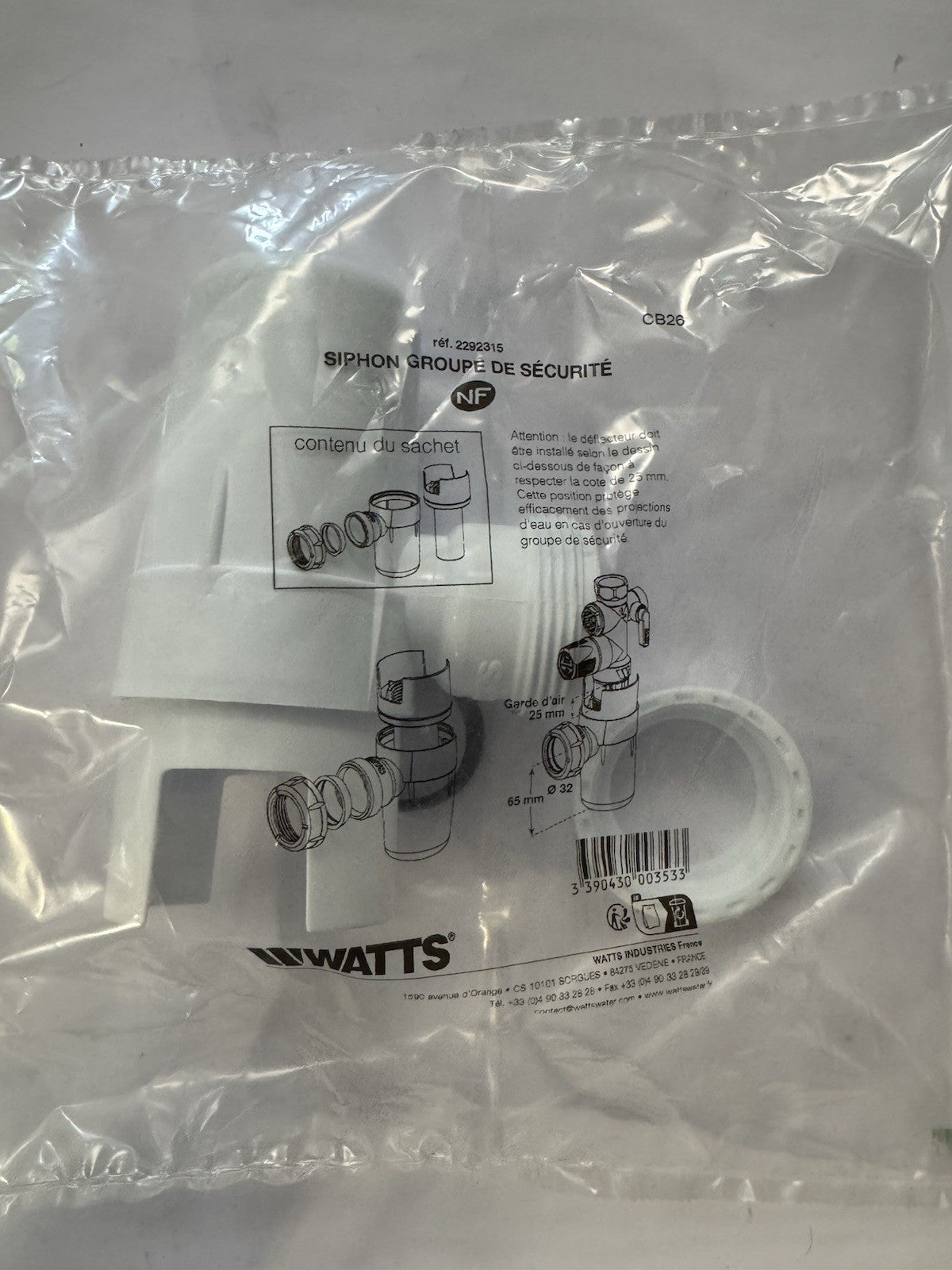 siphon groupe de securité watts
