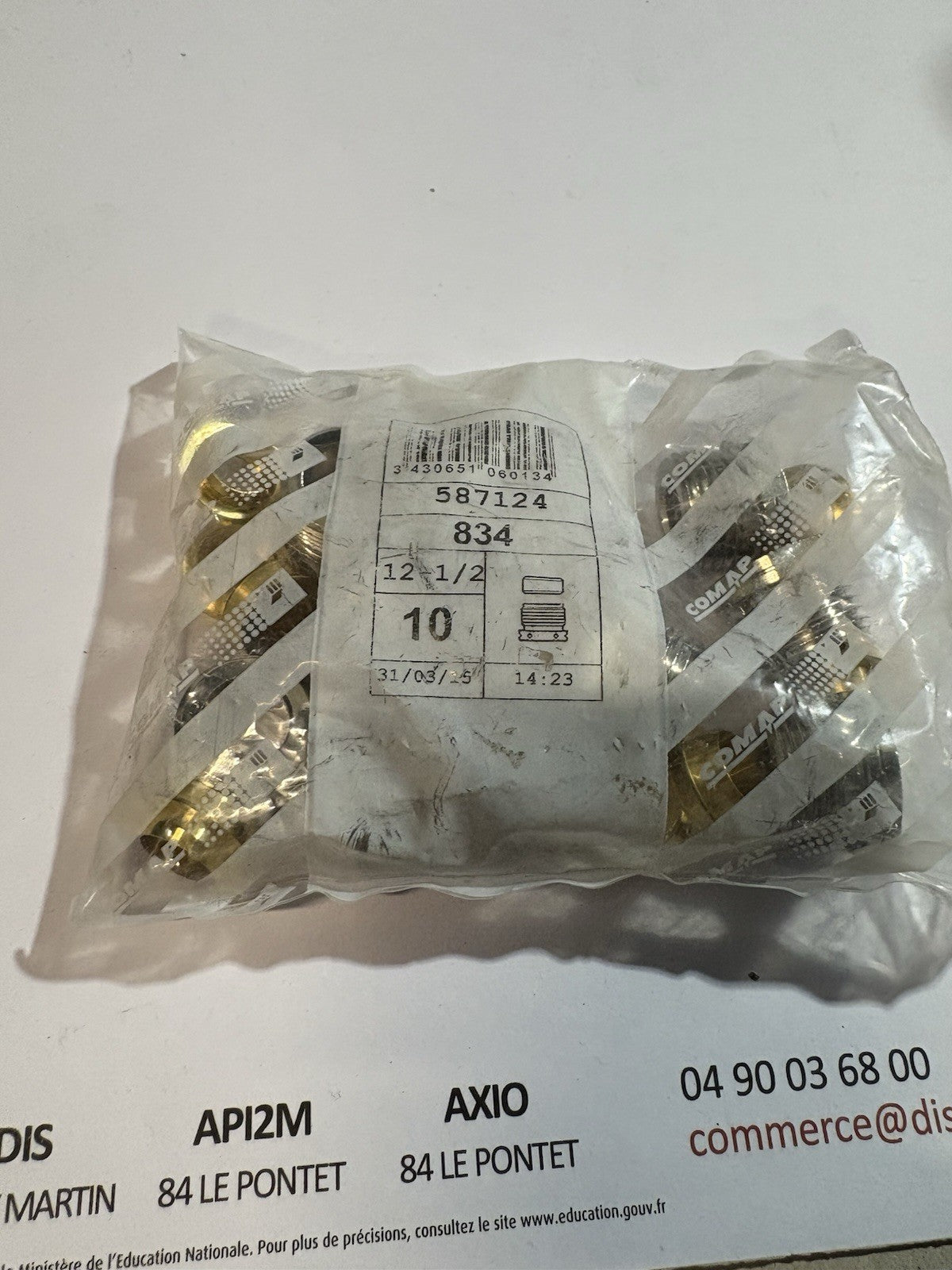 10 Raccord mécanique à compression pour tube comap 834