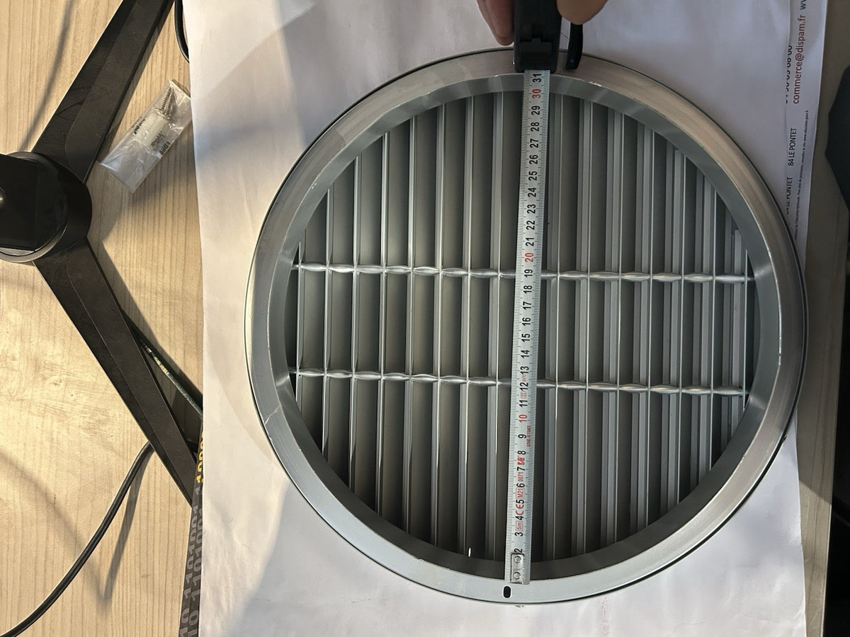 Grille de ventilation ronde circulaire Ø300 mm - Métal / Aluminium