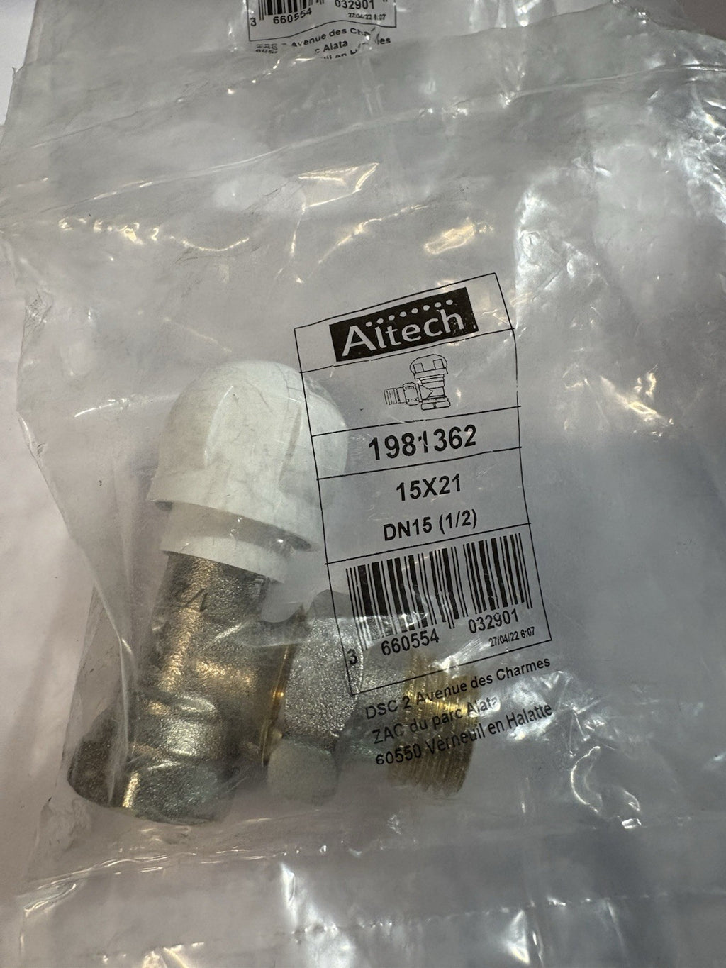 Robinet de radiateur altech 1981362