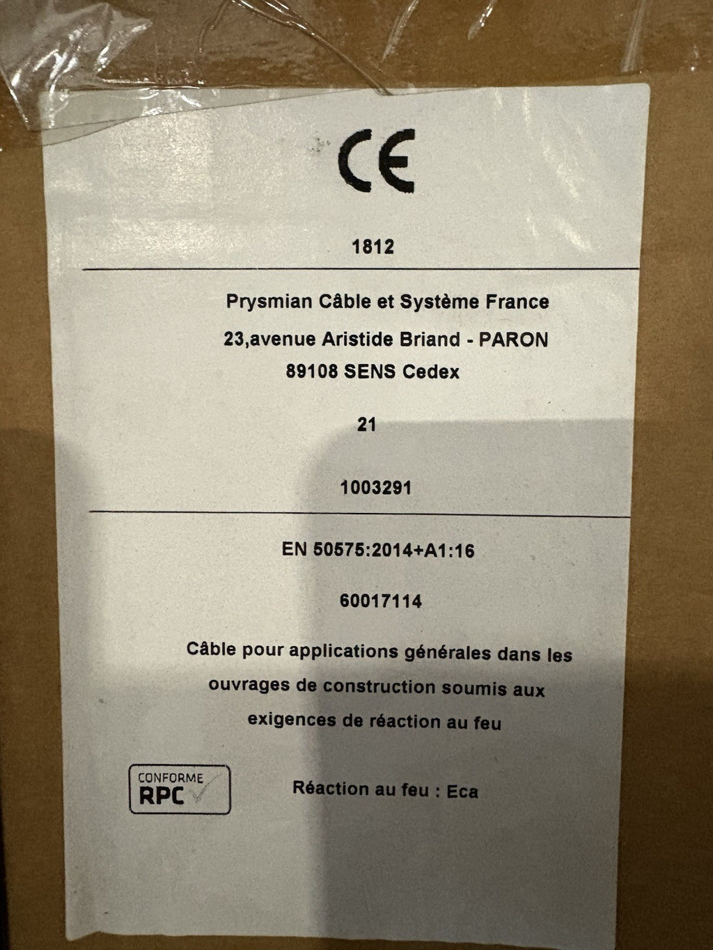 Câble de fibre optique Draka 100 m 96 fo mod4