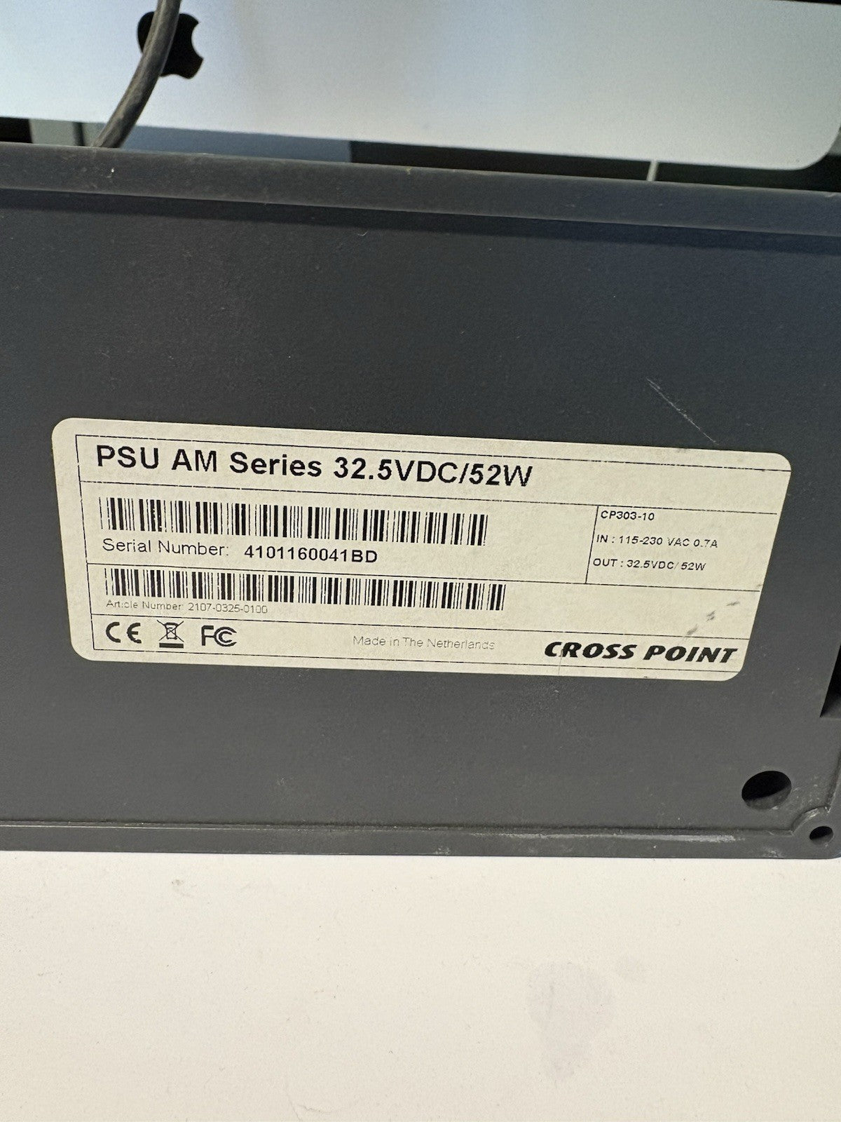 Alimentation cross point psu am series 32.5vdc/52w