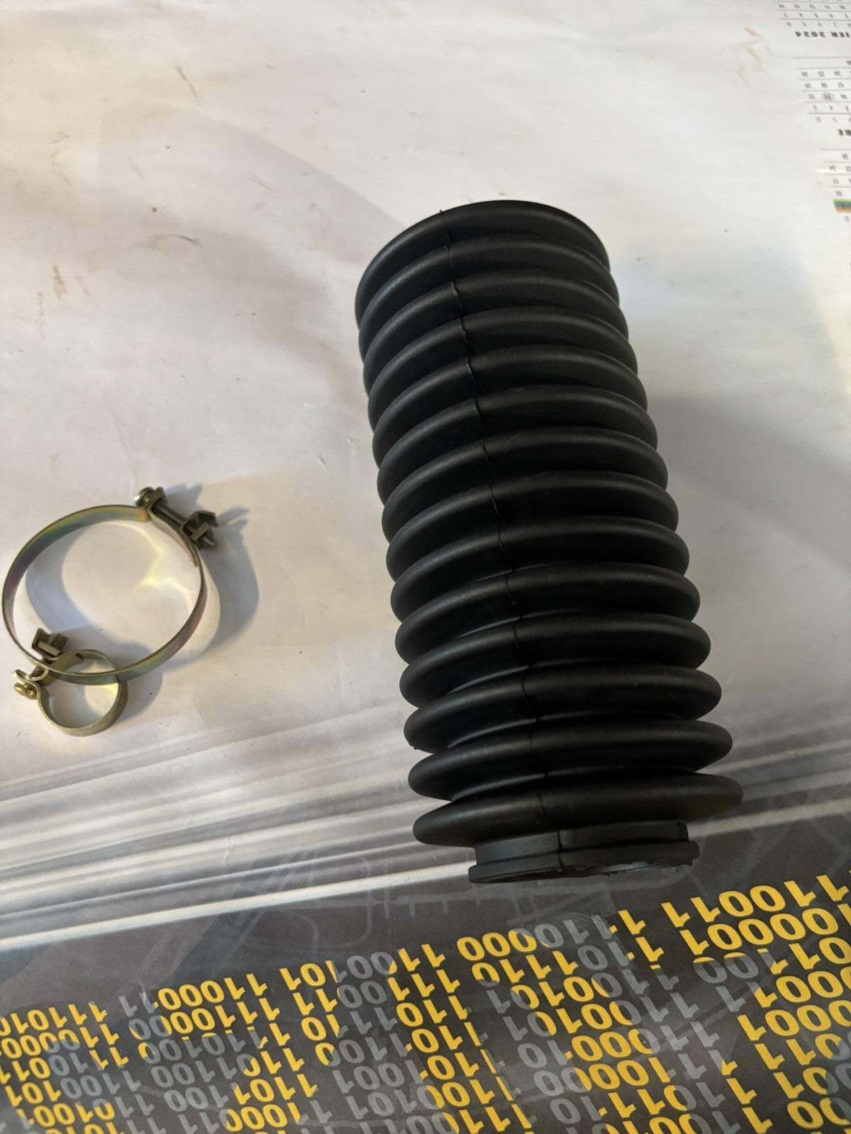 Soufflet de protection universel avec colliers de serrage
