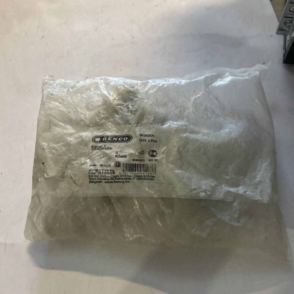Lot De 10 Té à sertir Henco en laiton 26x3mm