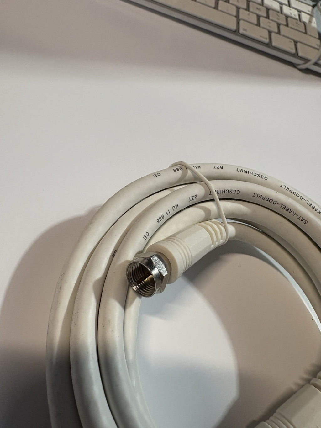 Cable coaxial antenne satellite 2,5 ml