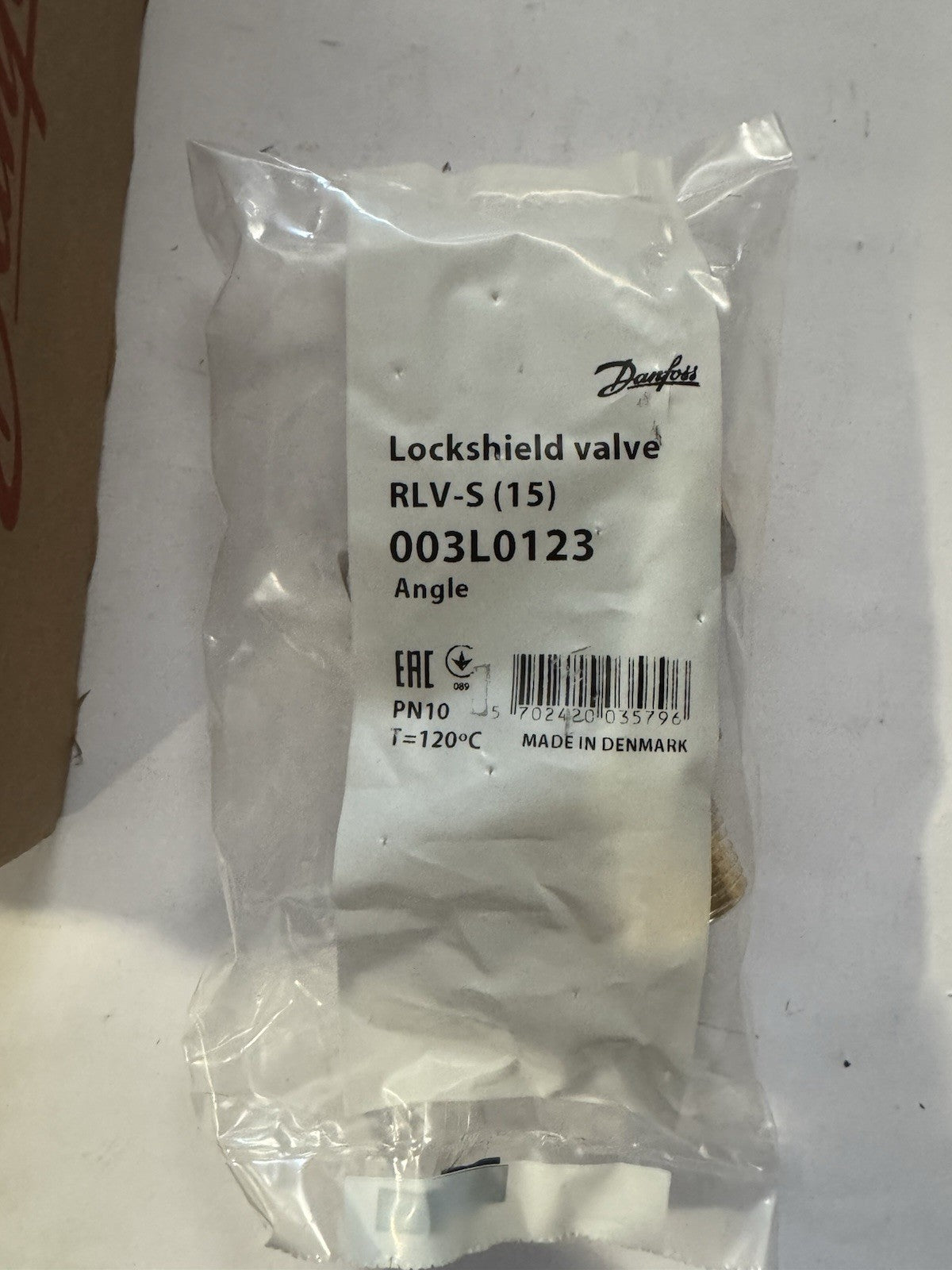 Lockshield valve RLV-S Danfoss 003L0123