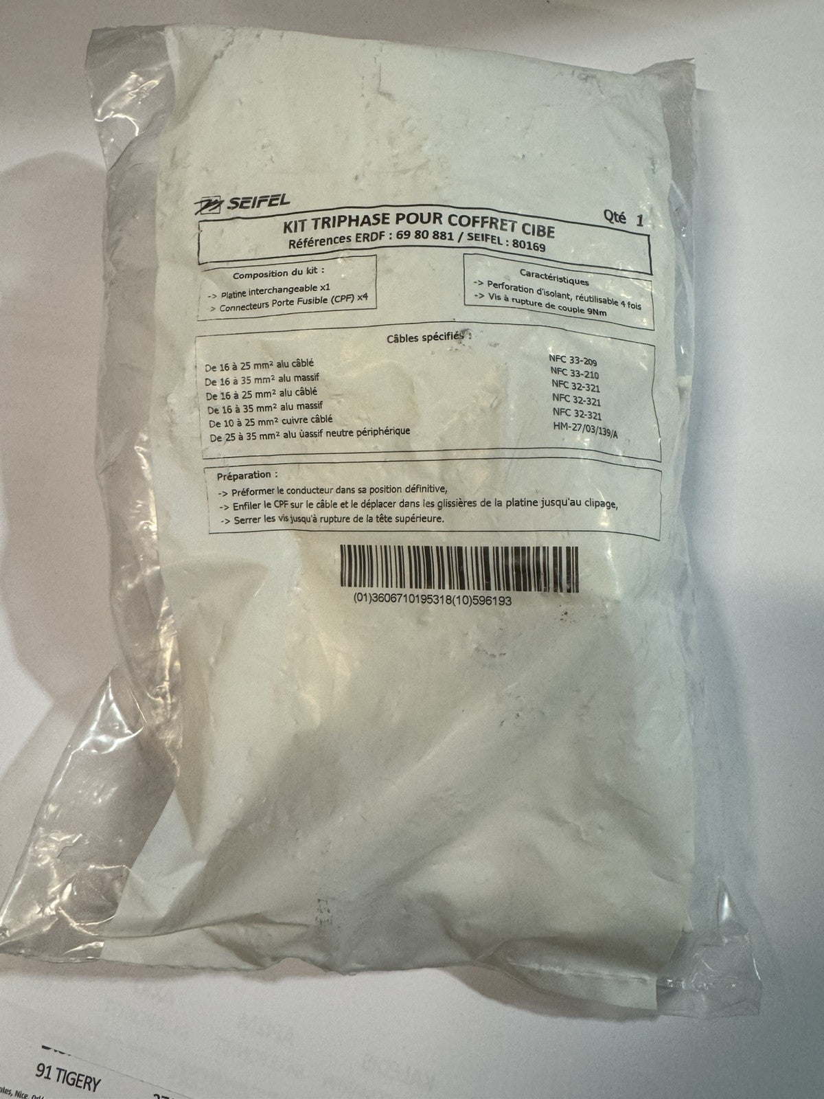 KIT CIBE POUR PASSAGE EN TRIPHASÉ 60A A2/D2 - A4/D4