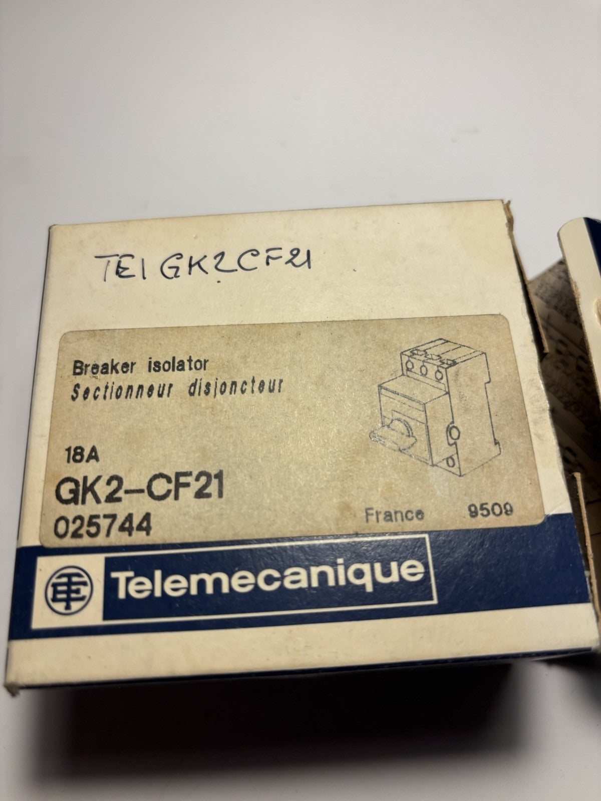 Telemecanique GK2-CF21 Optimal 25 sectionneur disjoncteur 3P 18A 750V