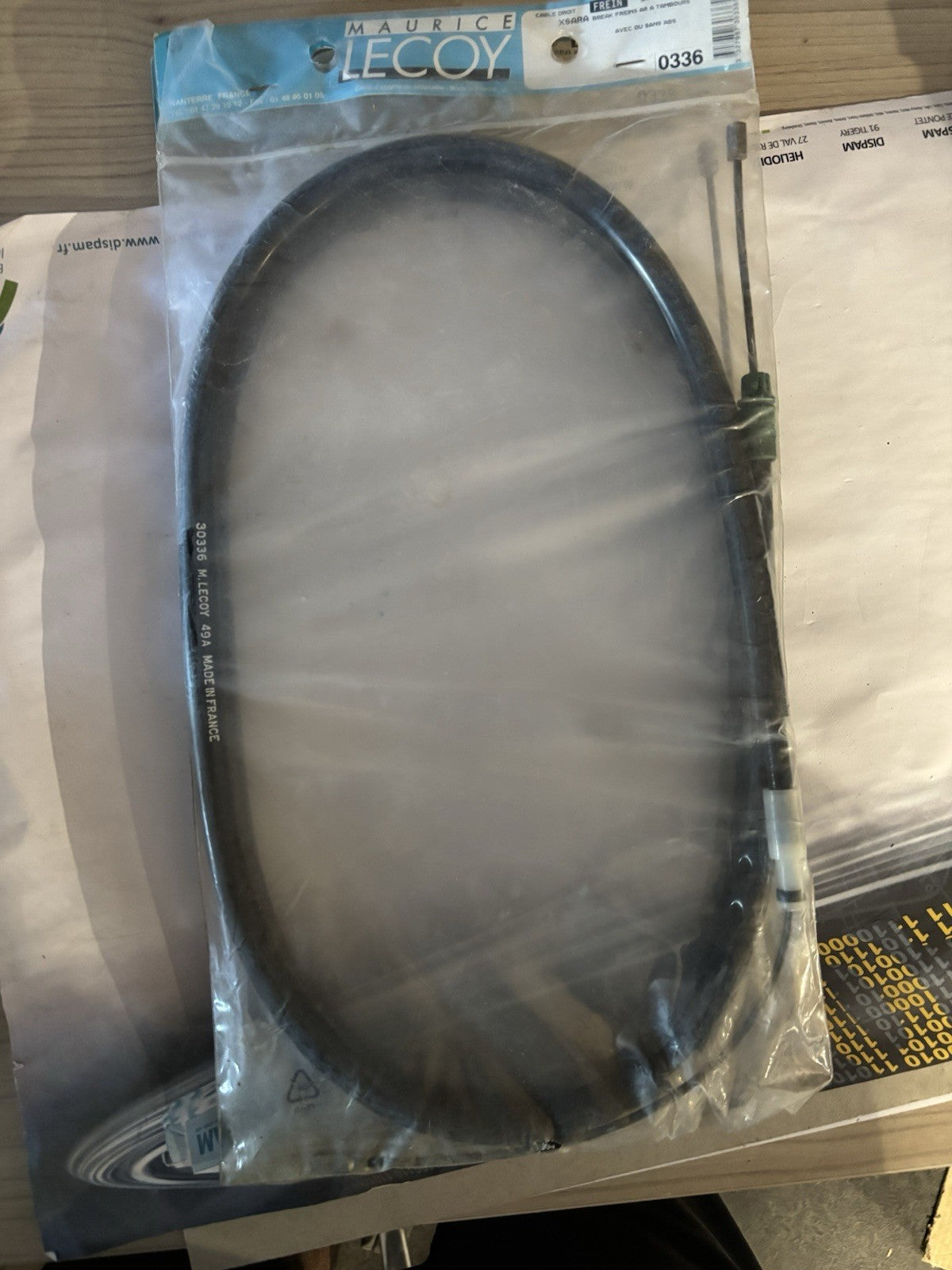 Câble de frein à main DROIT NEUF Citroën Xsara Break