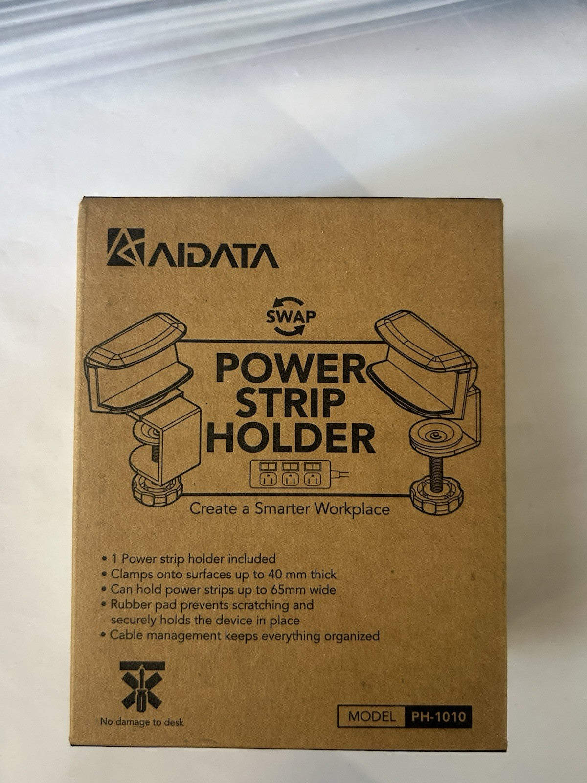 support pour multiprise AIDATA, modèle PH-1010.