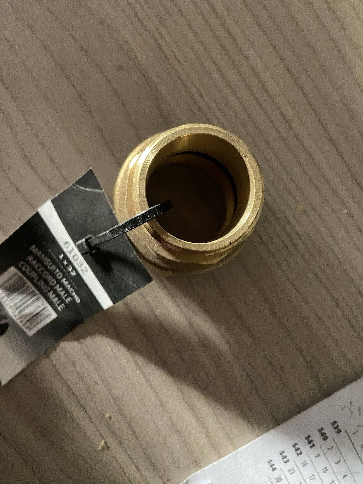 Raccord laiton mâle 1" - Ø 32 mm PEHD 61032 - ARCO