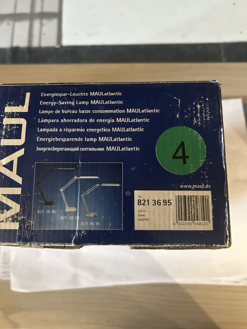 MaulAtlantic - Lampe de bureau basse consommation 11W - argent