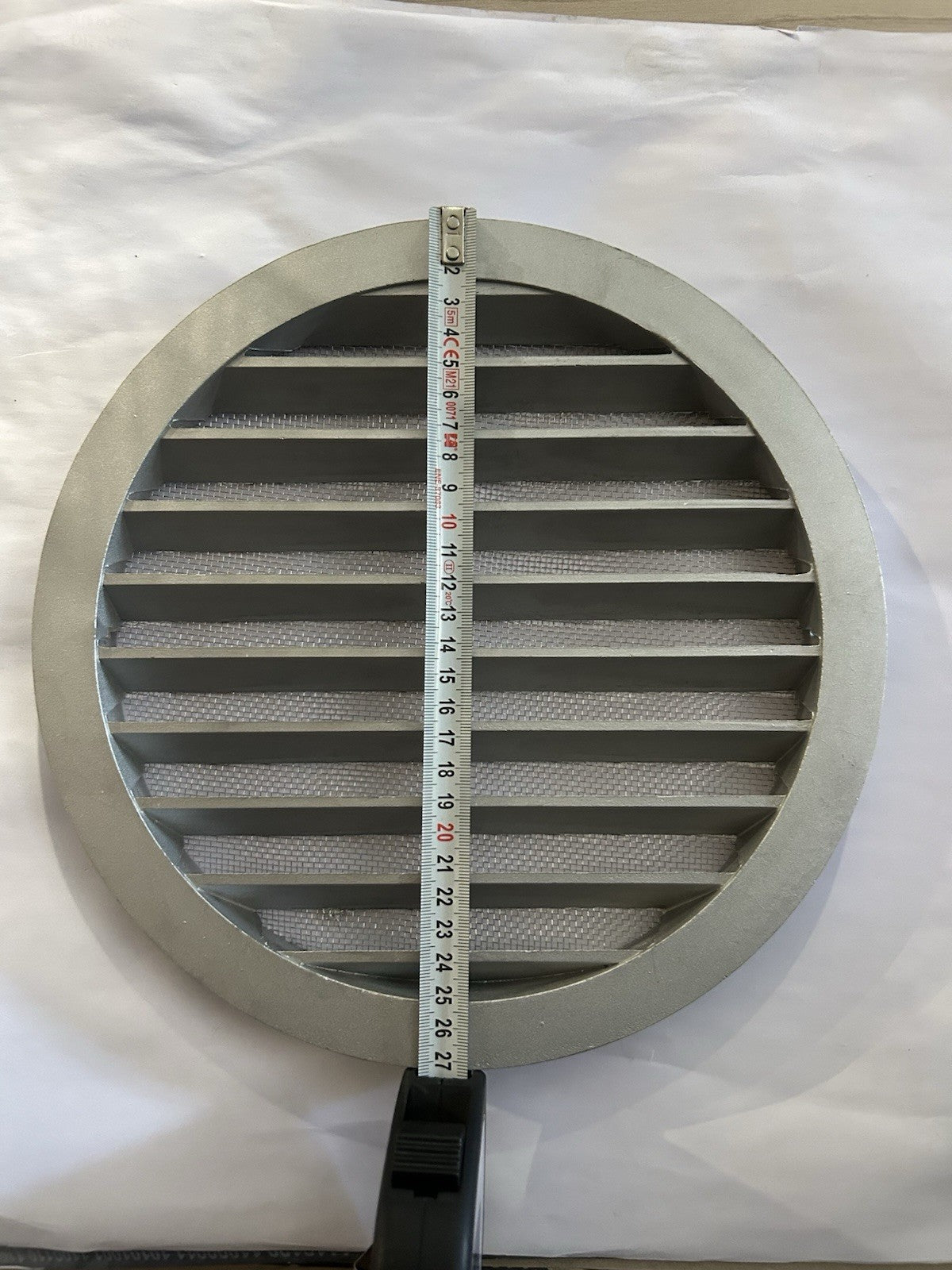 Grille de ventilation ronde Ø240mm avec moustiquaire - État neuf