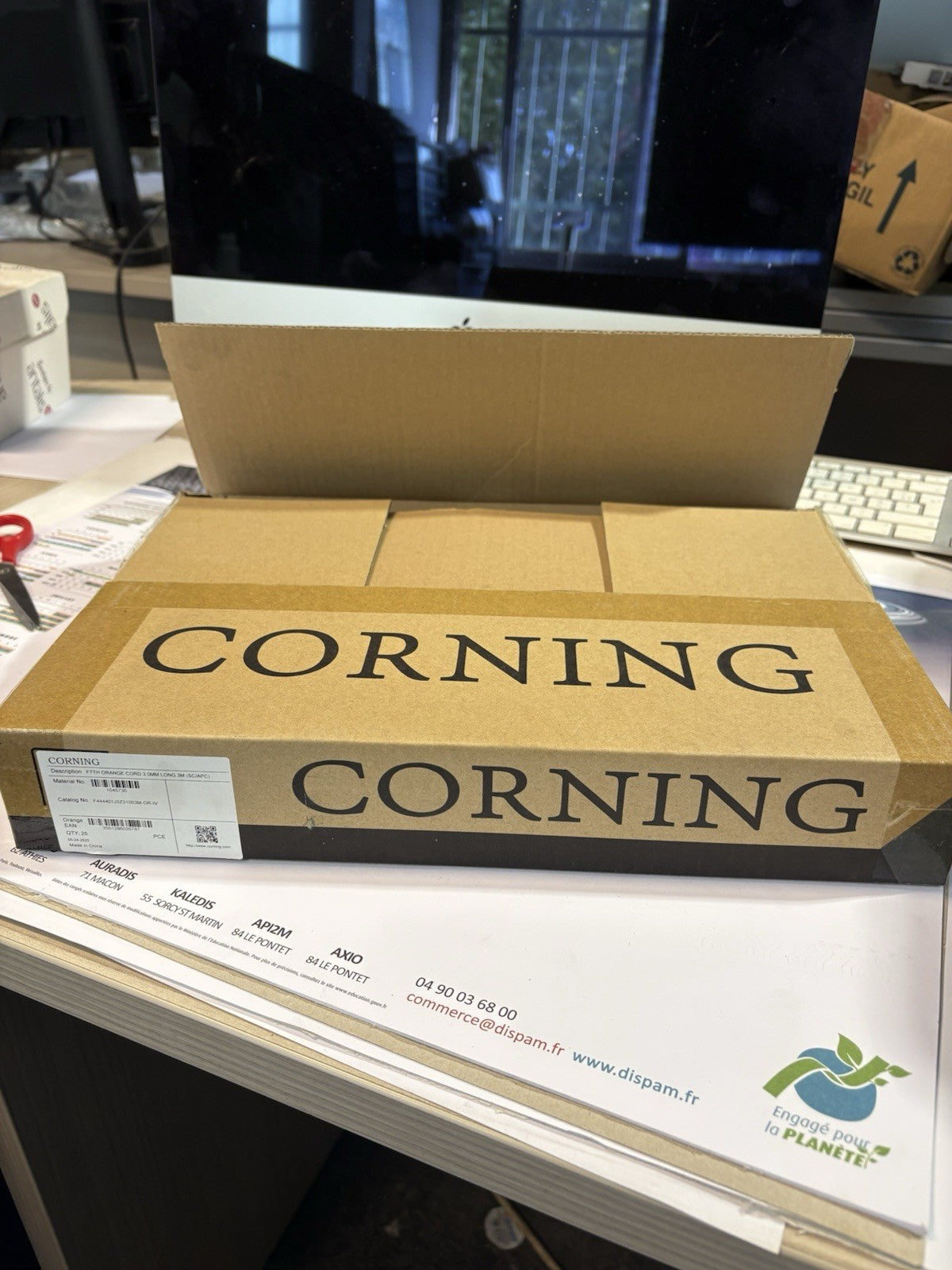 Lot De 25 Câble fibre optique Jarretière Corning FTTH 3 m