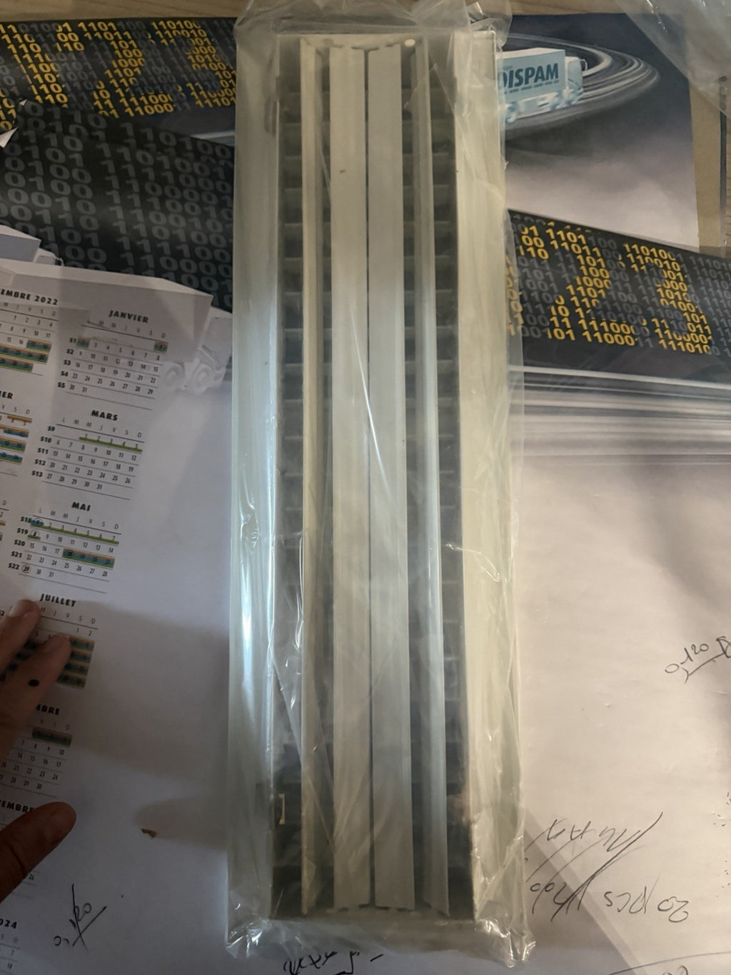 Grille de ventilation 400mm/100mm VIM