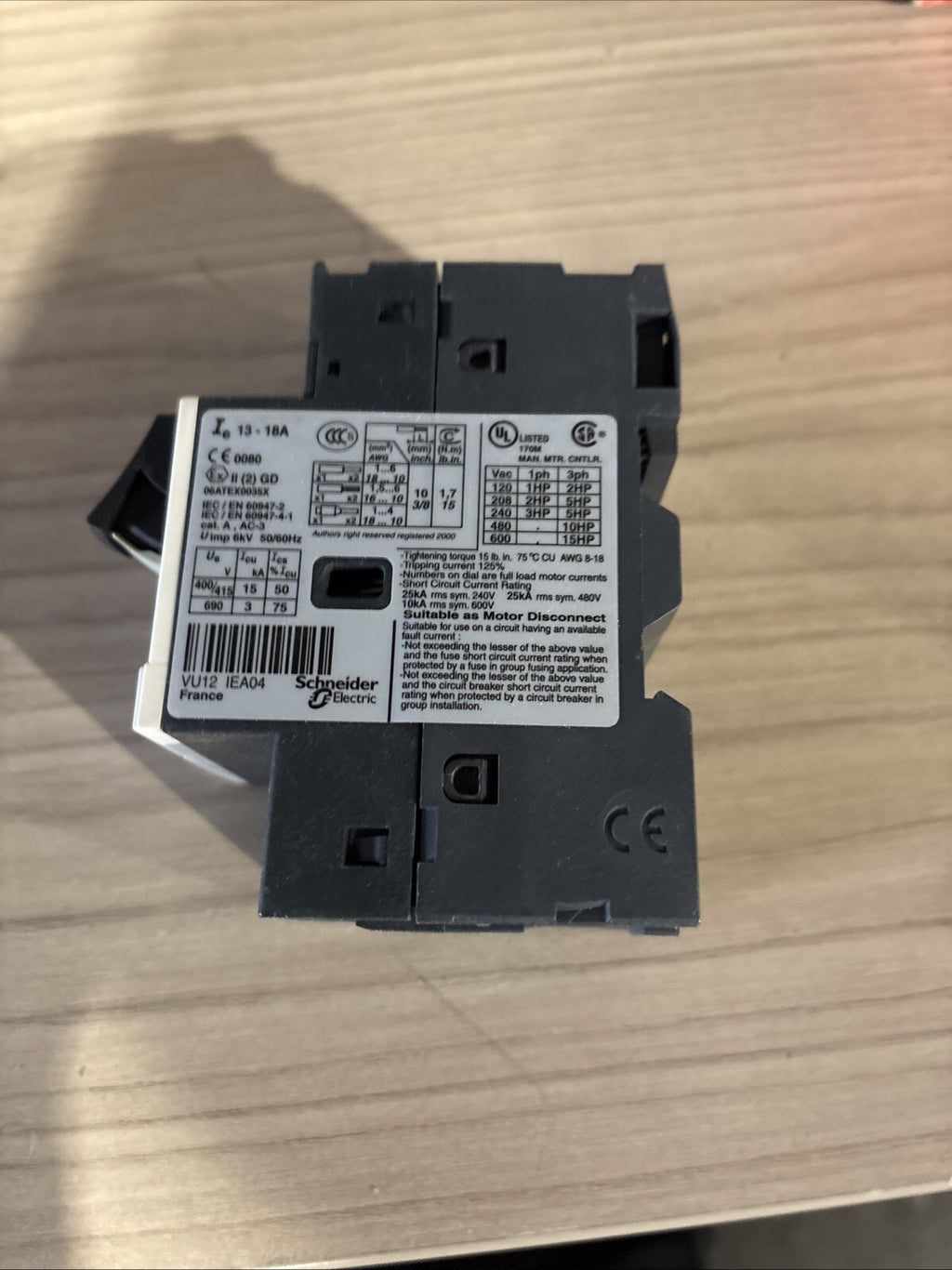 Disjoncteur Moteur