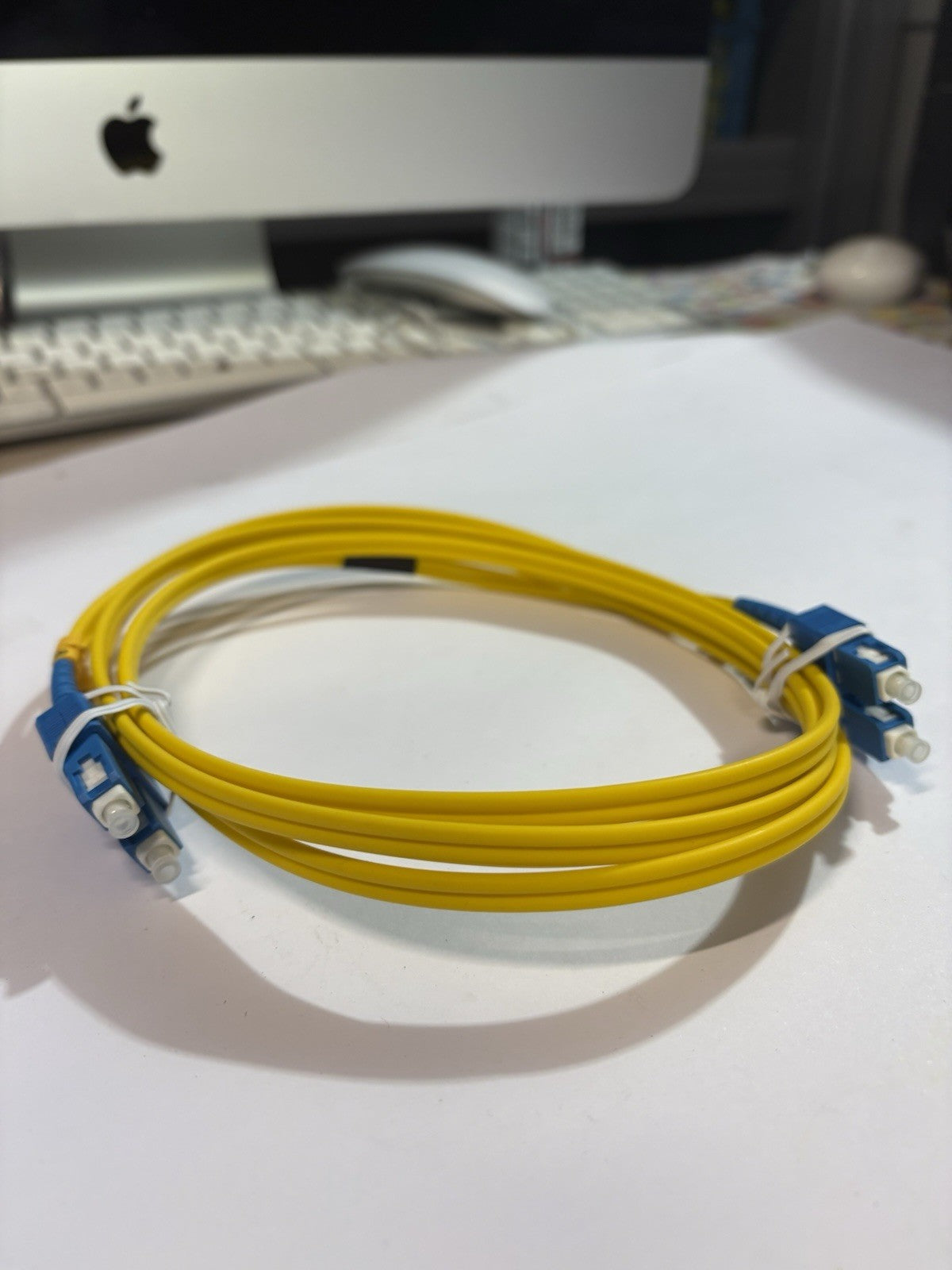 20 Cable fibre optique jarretière double tête