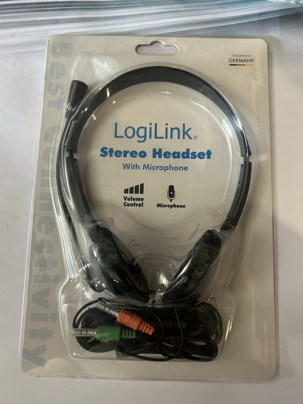 CASQUE-MICRO STÉRÉO NOIR - LOGILINK
