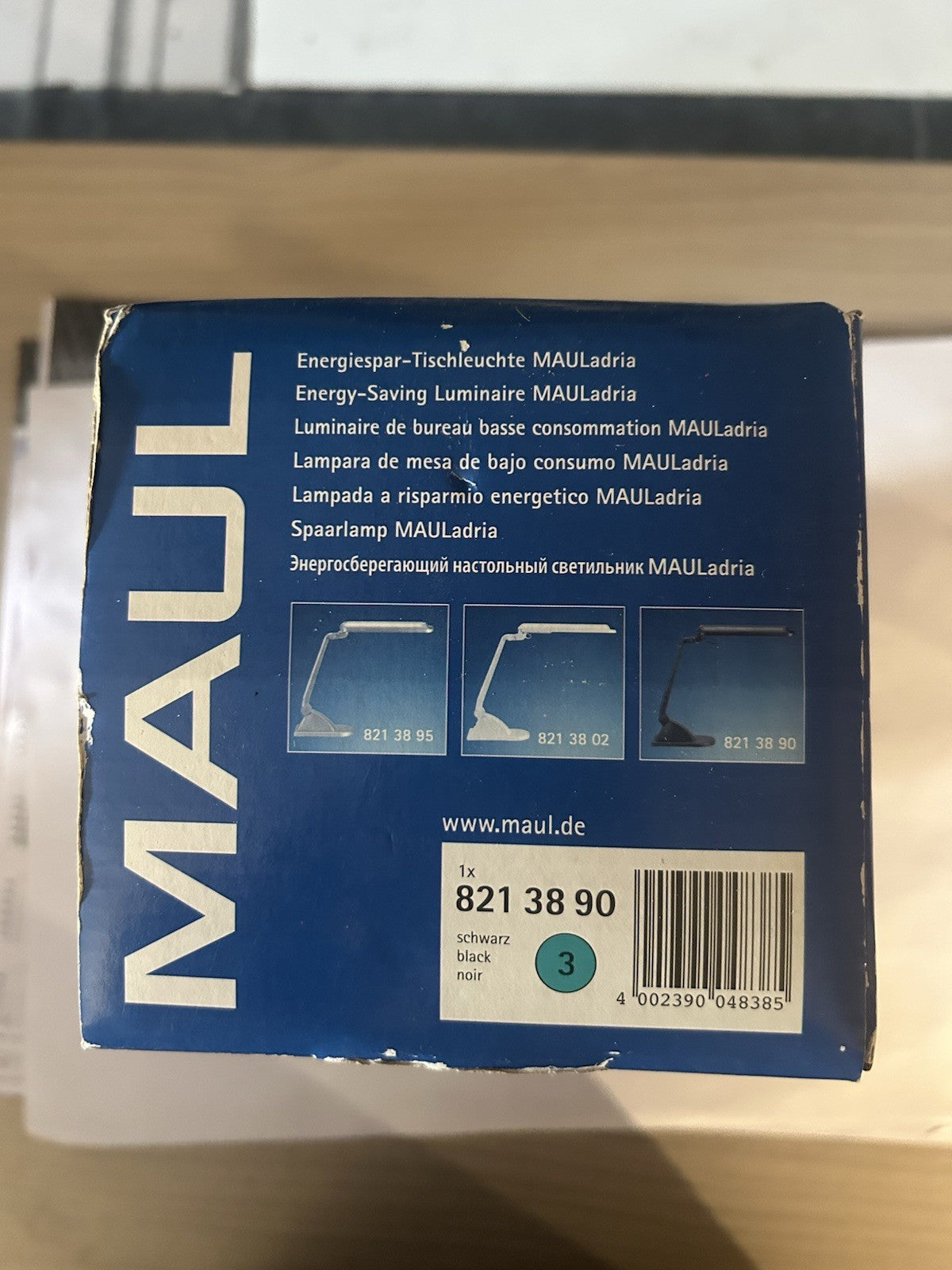 MAULadria - Lampe de bureau - 11 W - noir