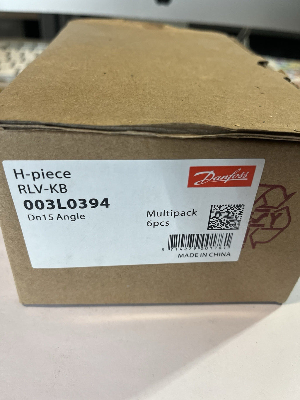 Répartiteur De Radiateur RLV-KB - Danfoss - 003l0394 Dn15 Angle