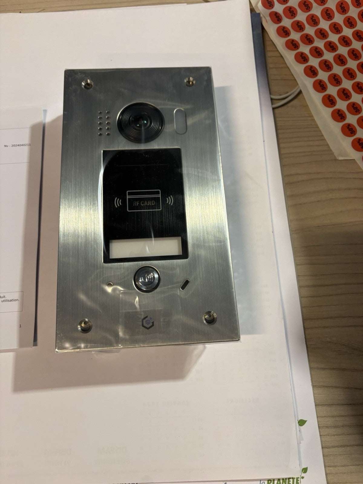 Platine de rue à badges pour visiophone kdt-611-pe-170-360 Gates