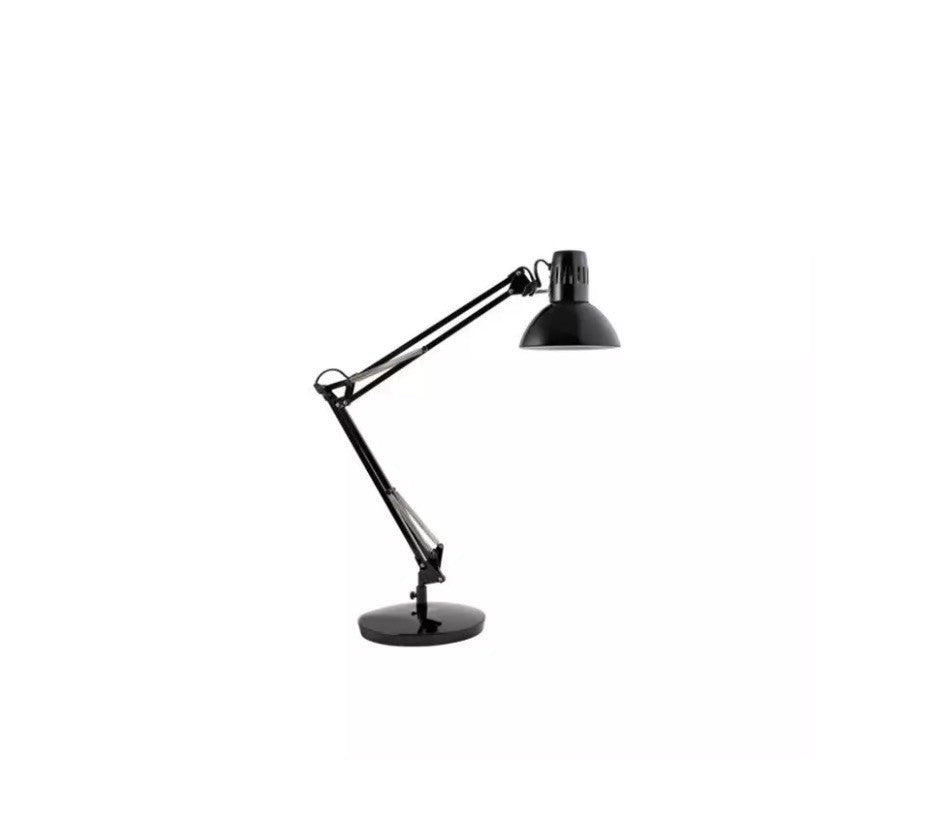 Lampe De Bureau, Pince/Socle, Noir
