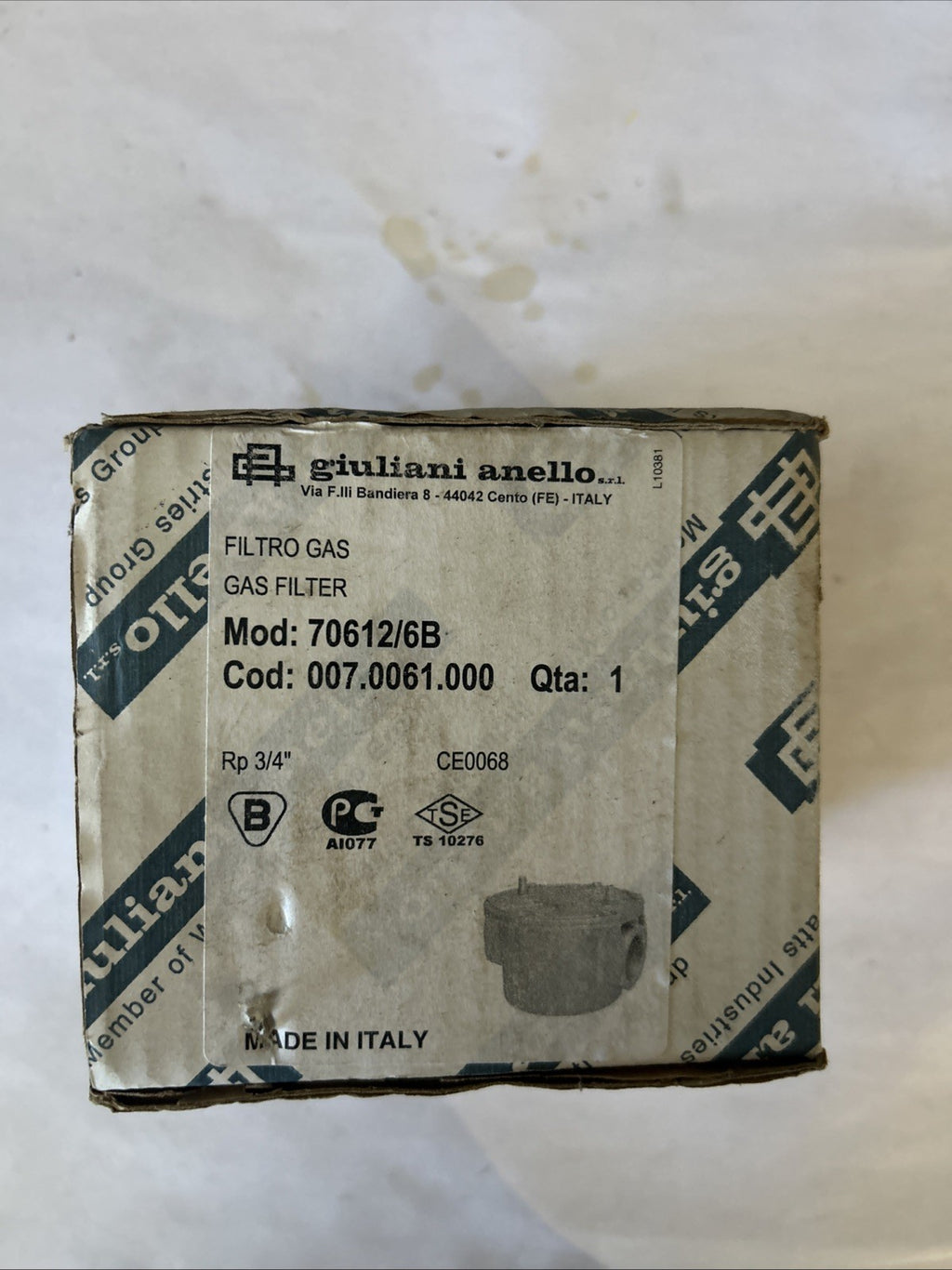Filtre à gaz modèle 70612/6B