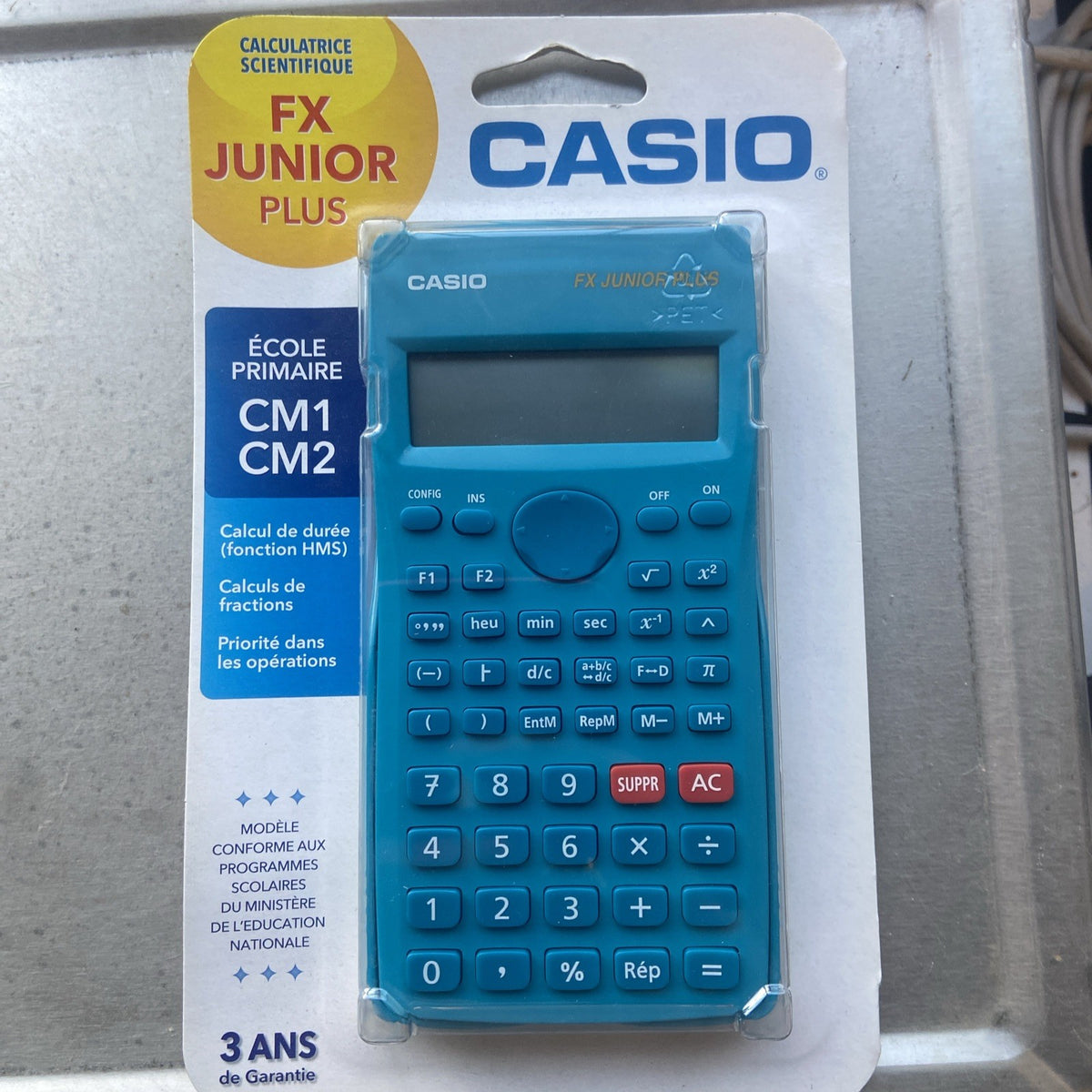 Calculatrice CASIO FX junior plus - avec coque de protection Neuve