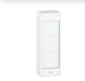 Pragma, coffret d'interface 3 rangées pour coffret 24 modules, plastron blanc