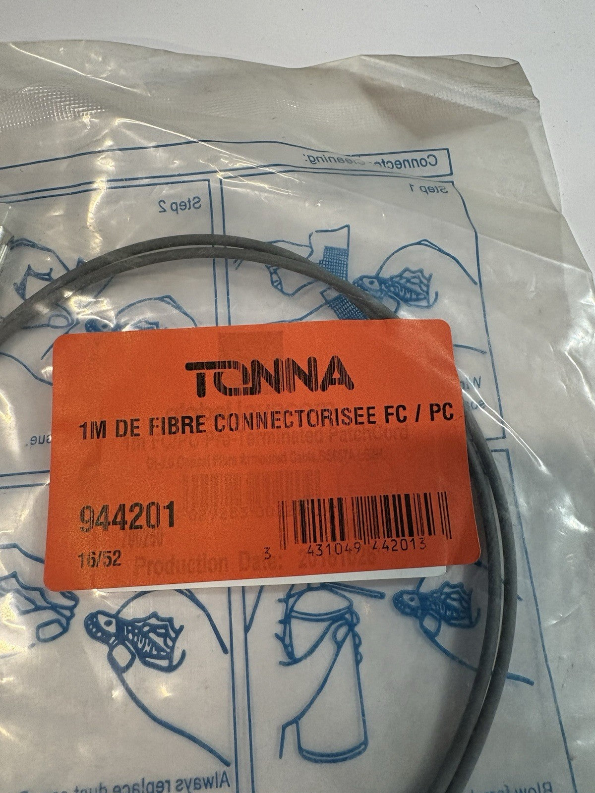 Lot De 10 cable de fibre tonna 1 ml