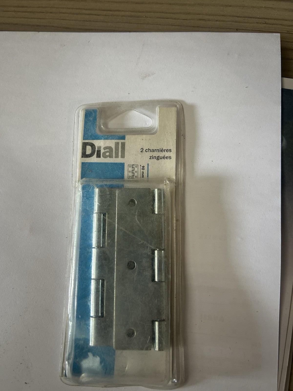 2 Charnière zinguées Diall 90mm