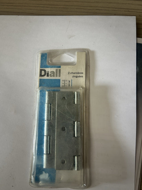 2 Charnière zinguées Diall 90mm