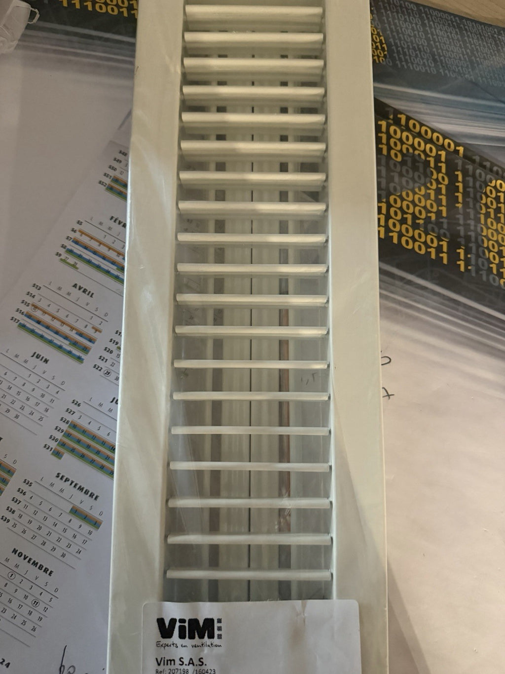 Grille de ventilation 400mm/100mm VIM