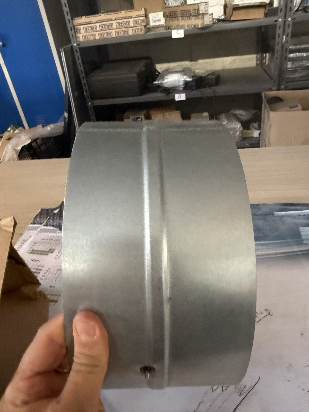 Clapet anti retour Ø 250 mm pour conduit rigide galvanisé