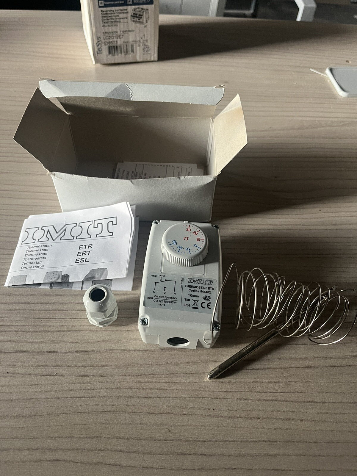 Thermostat réglable en boîte ip54 imit