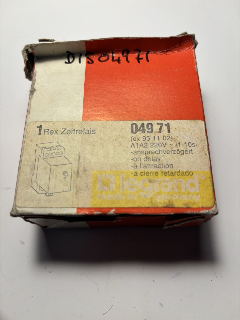 Relais temporisé / Zeitrelais Legrand Rex 04971 (Neuf en boîte)