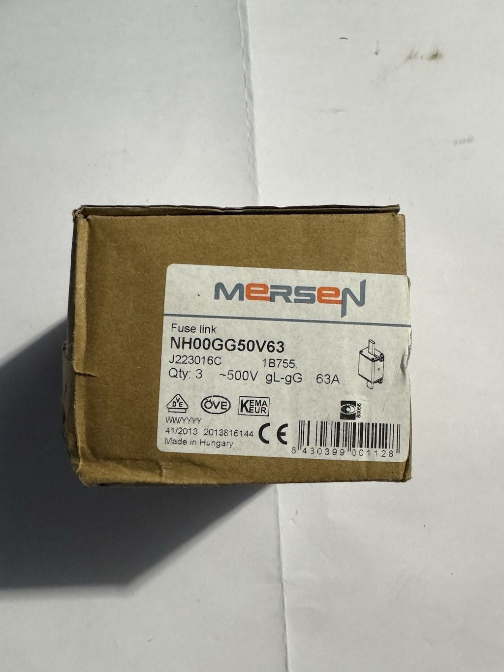 Fusible Mersen NH00GG50V63