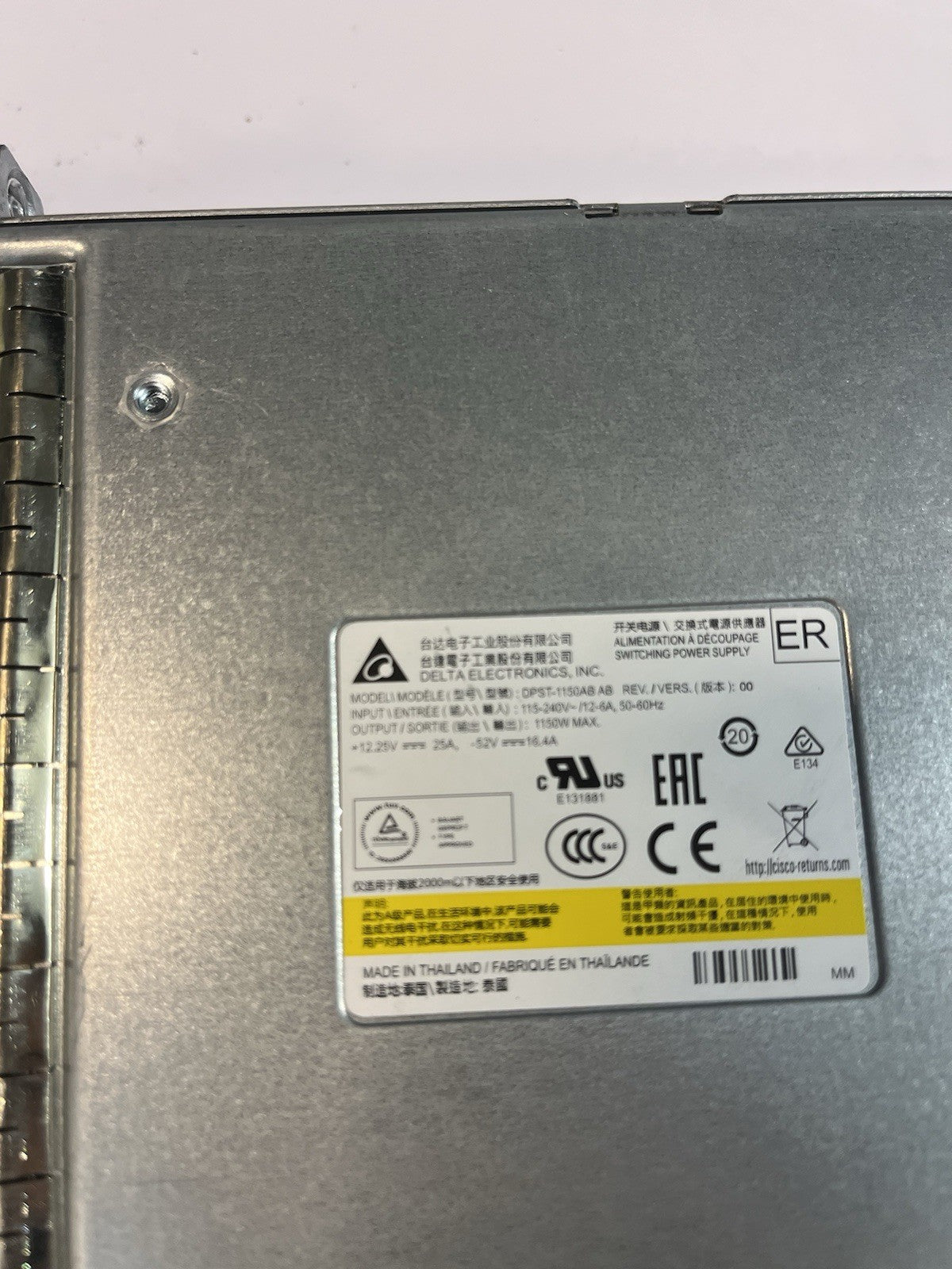 Alimentation Pour Serveur C3k-pwr-1150wac