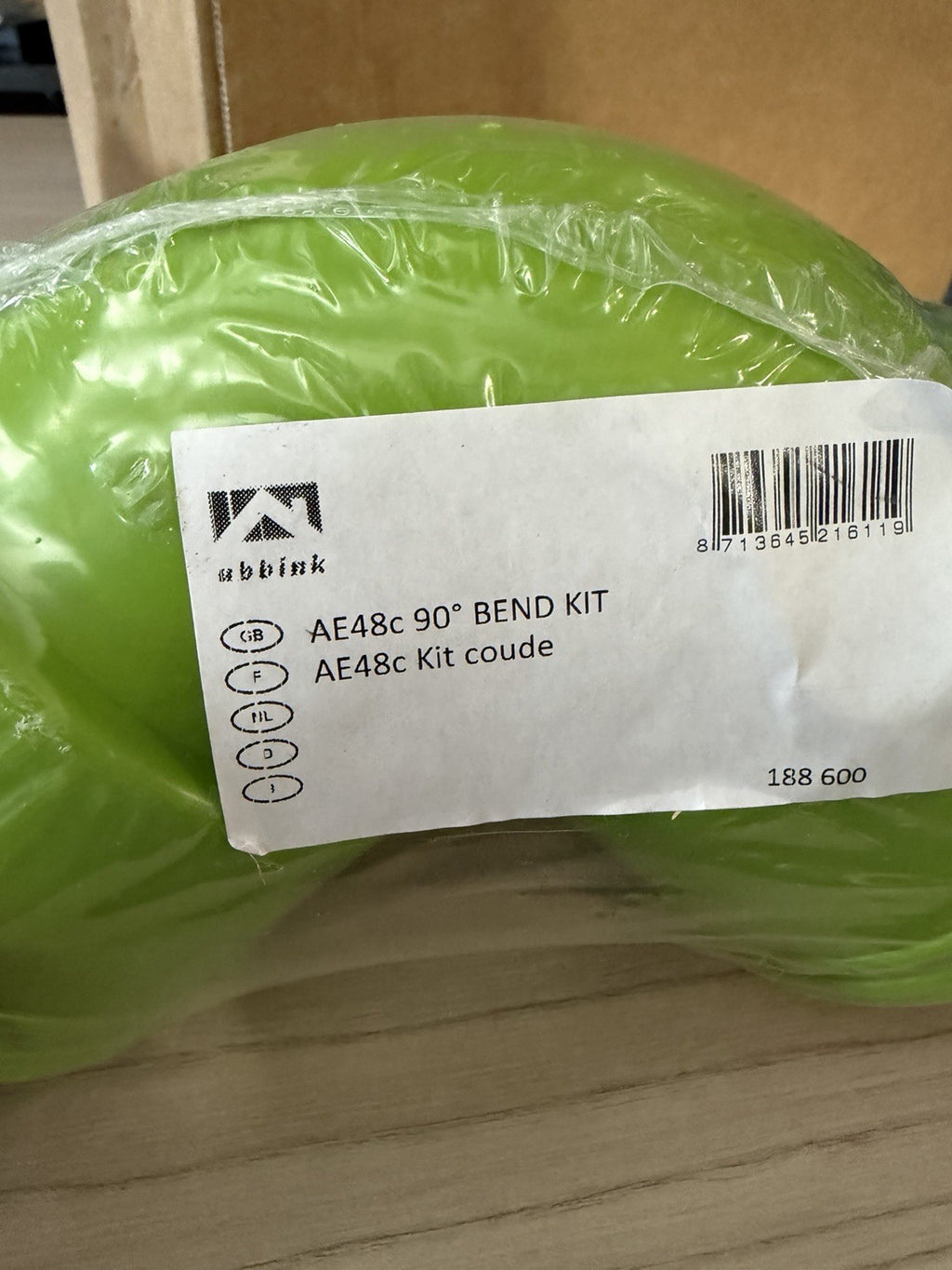 Kit coude 90° AE48C circulaire Air UBBINK 188600