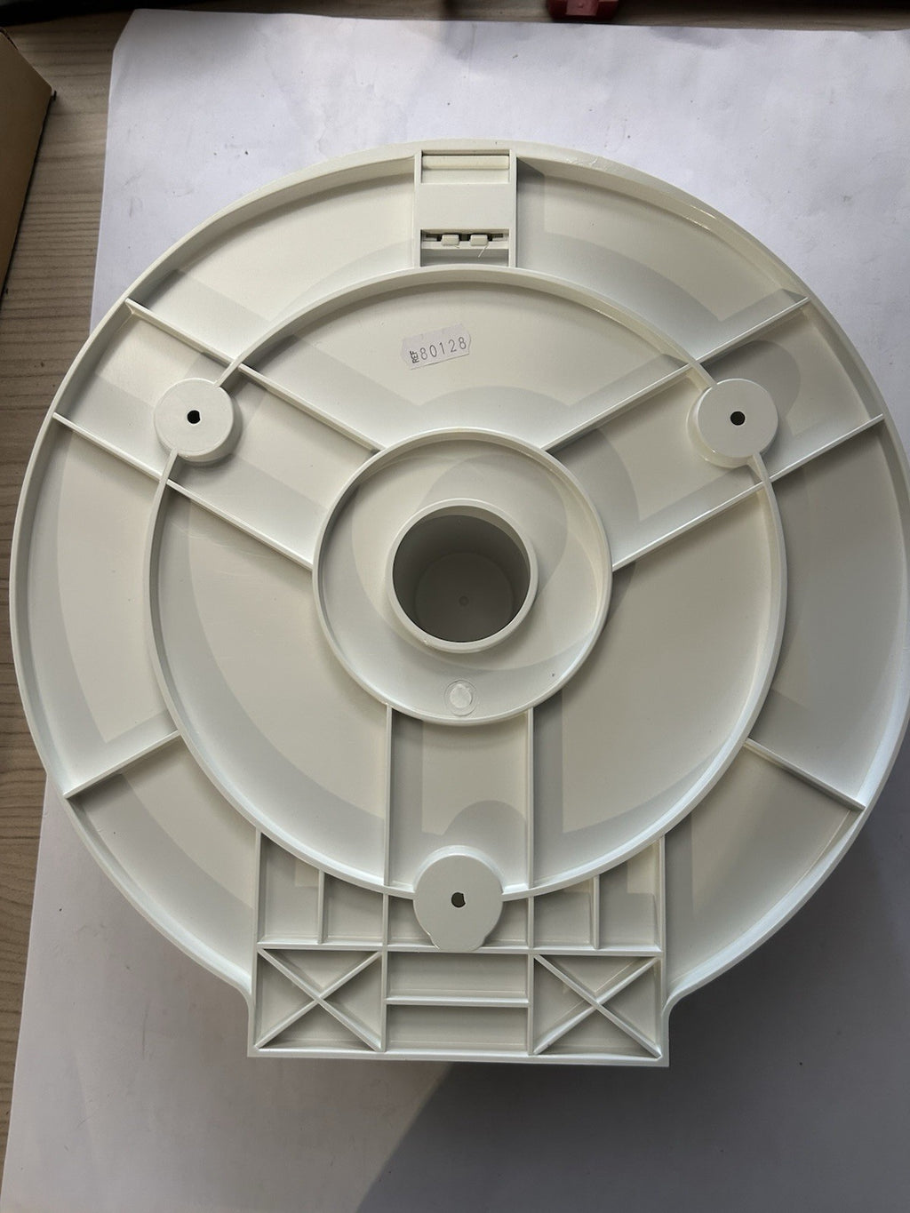 Distributeur de papier WC Hypereco pr bobine 400 m ABS blanc