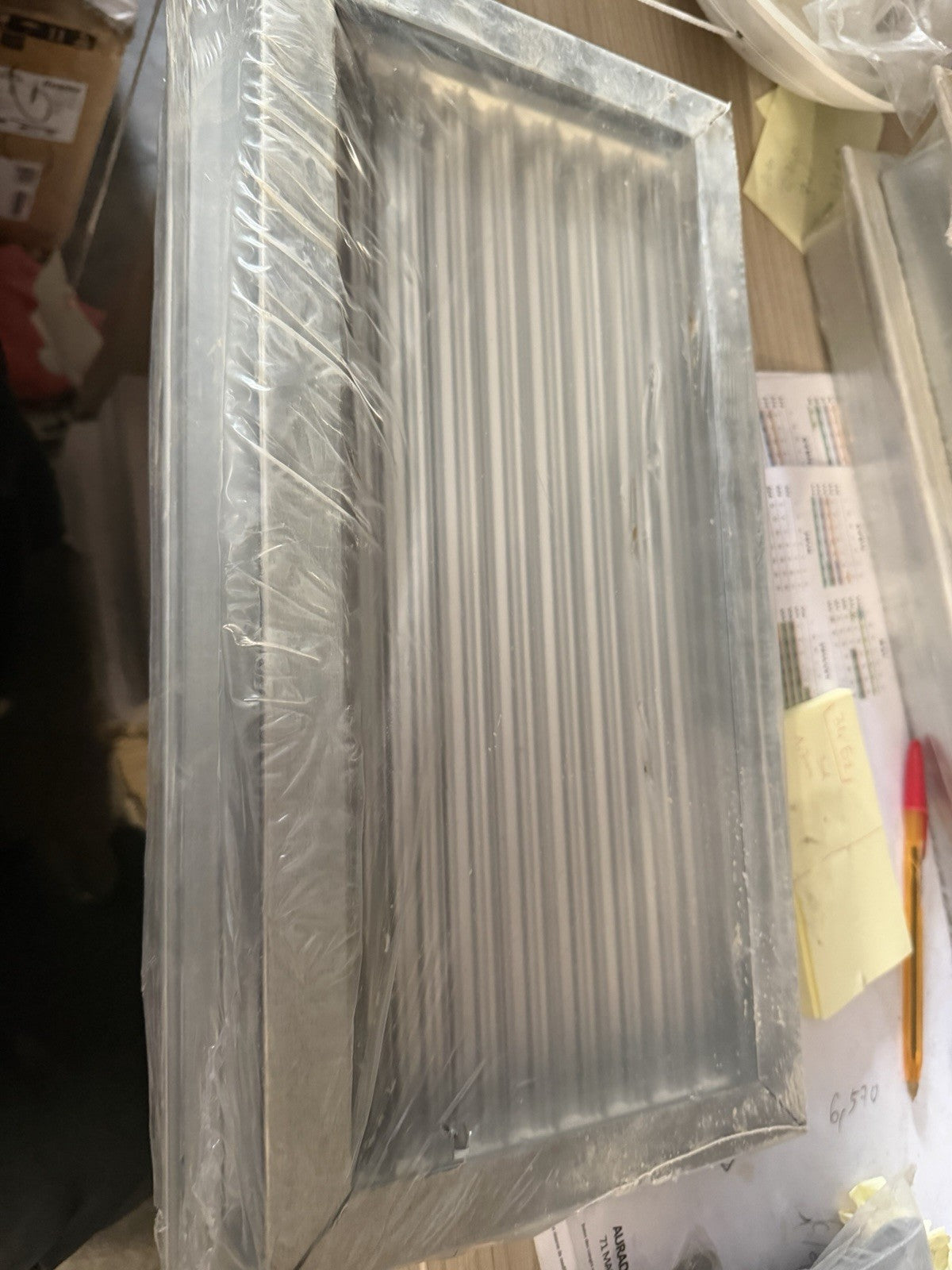 GRILLE DE RÉCUPÉRATION PORTE-FILTRE À AILETTES FIXES 400*200
