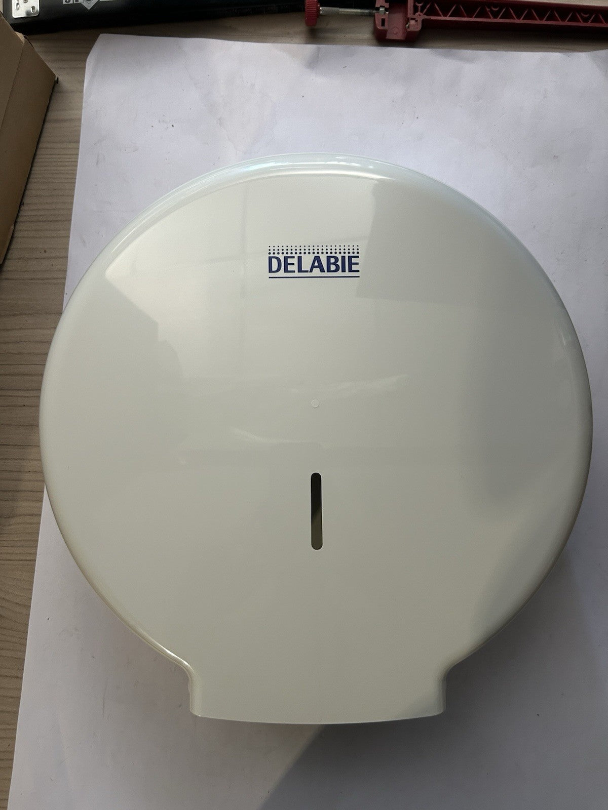 Distributeur de papier WC Hypereco pr bobine 400 m ABS blanc