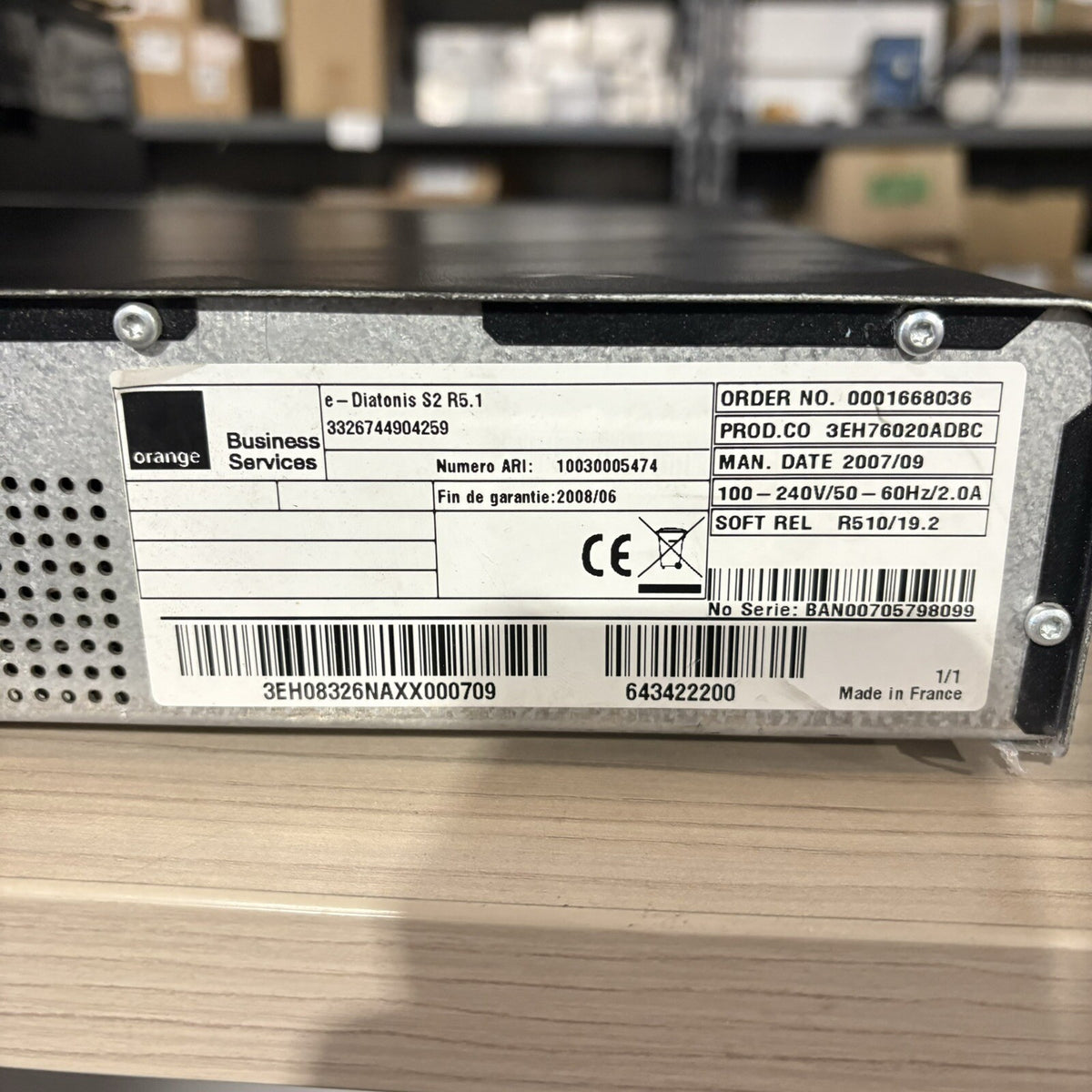 Standard téléphonique Orange e Diatonis