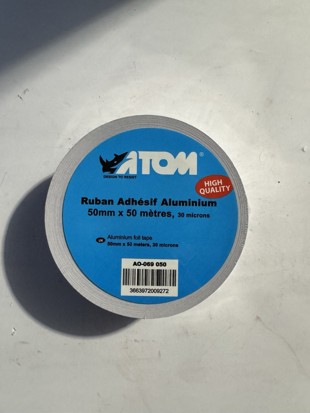 Ruban Adhésif En Aluminium 50mm X 50m Atom