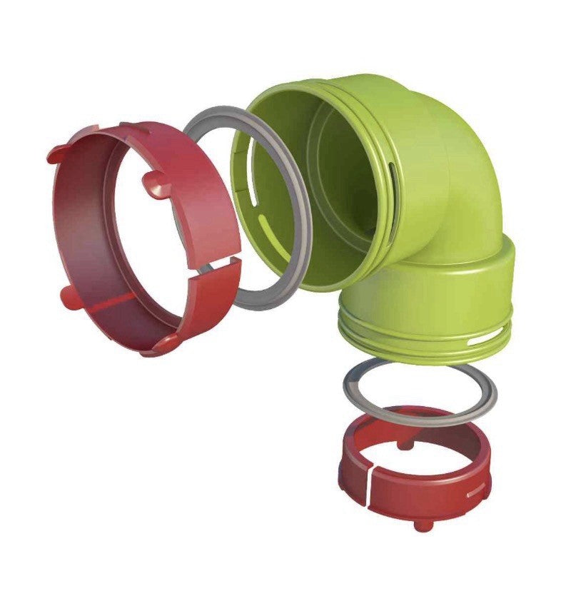 Kit coude 90° AE48C circulaire Air UBBINK 188600