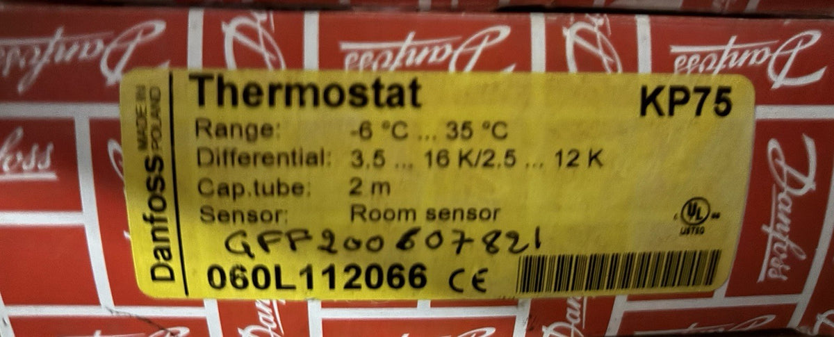 Thermostat industriel / d'ambiance Danfoss KP75 (Neuf)