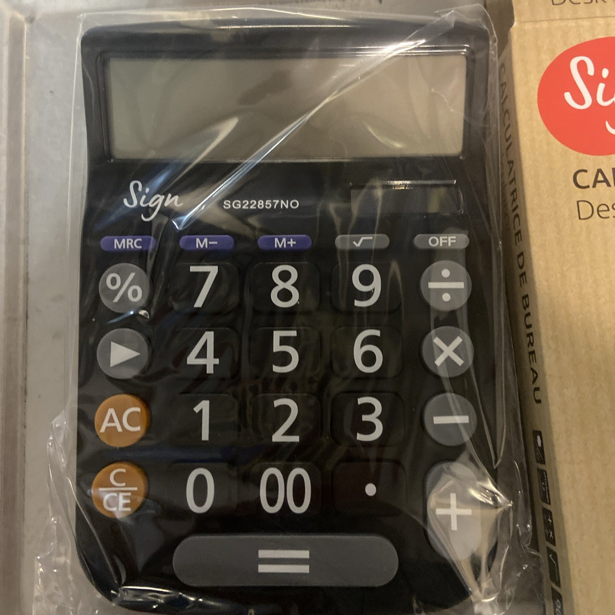 Calculatrice De Bureau 20Mm Sign