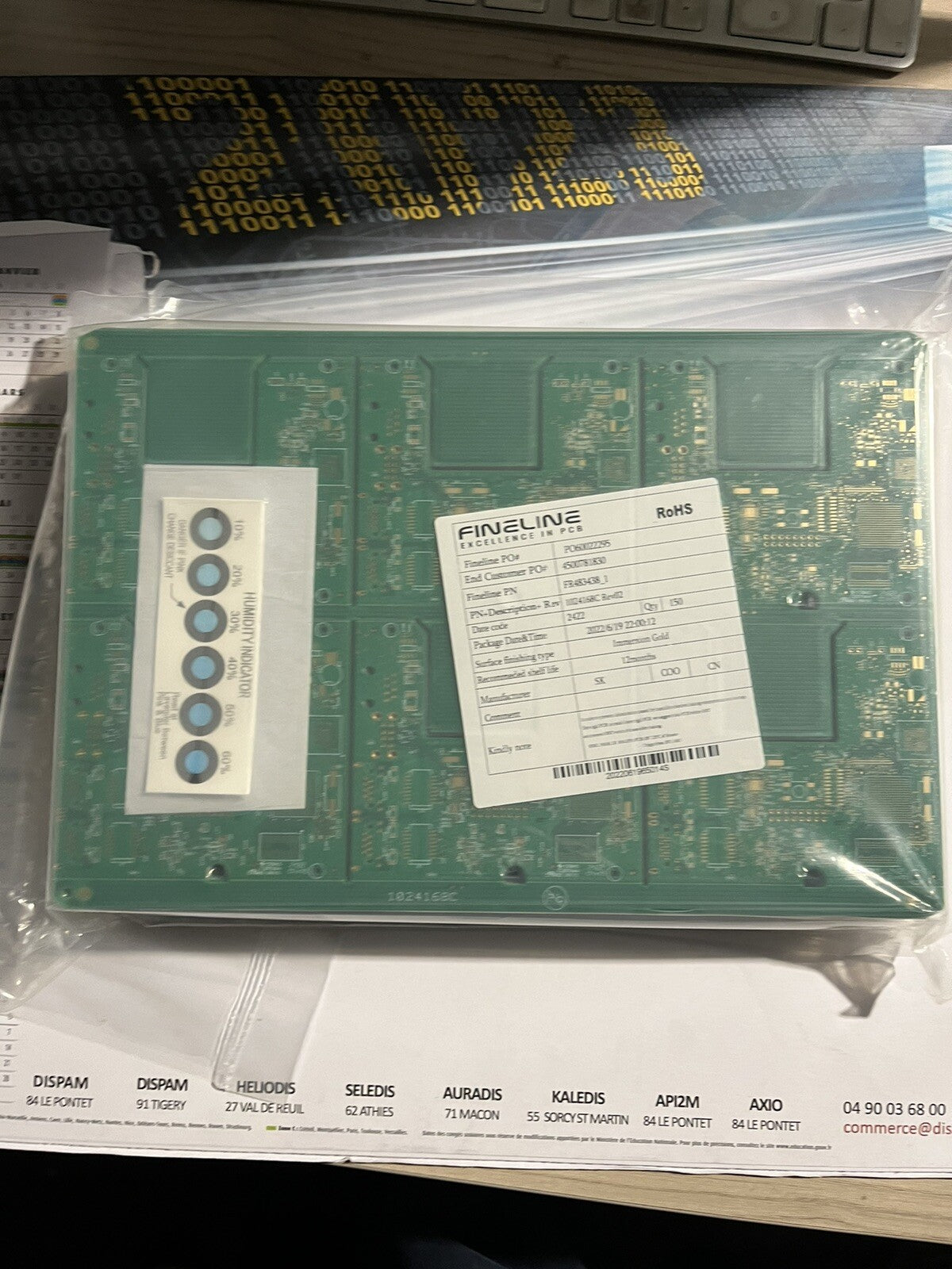 Circuit imprimé carte électronique Fineline et icape