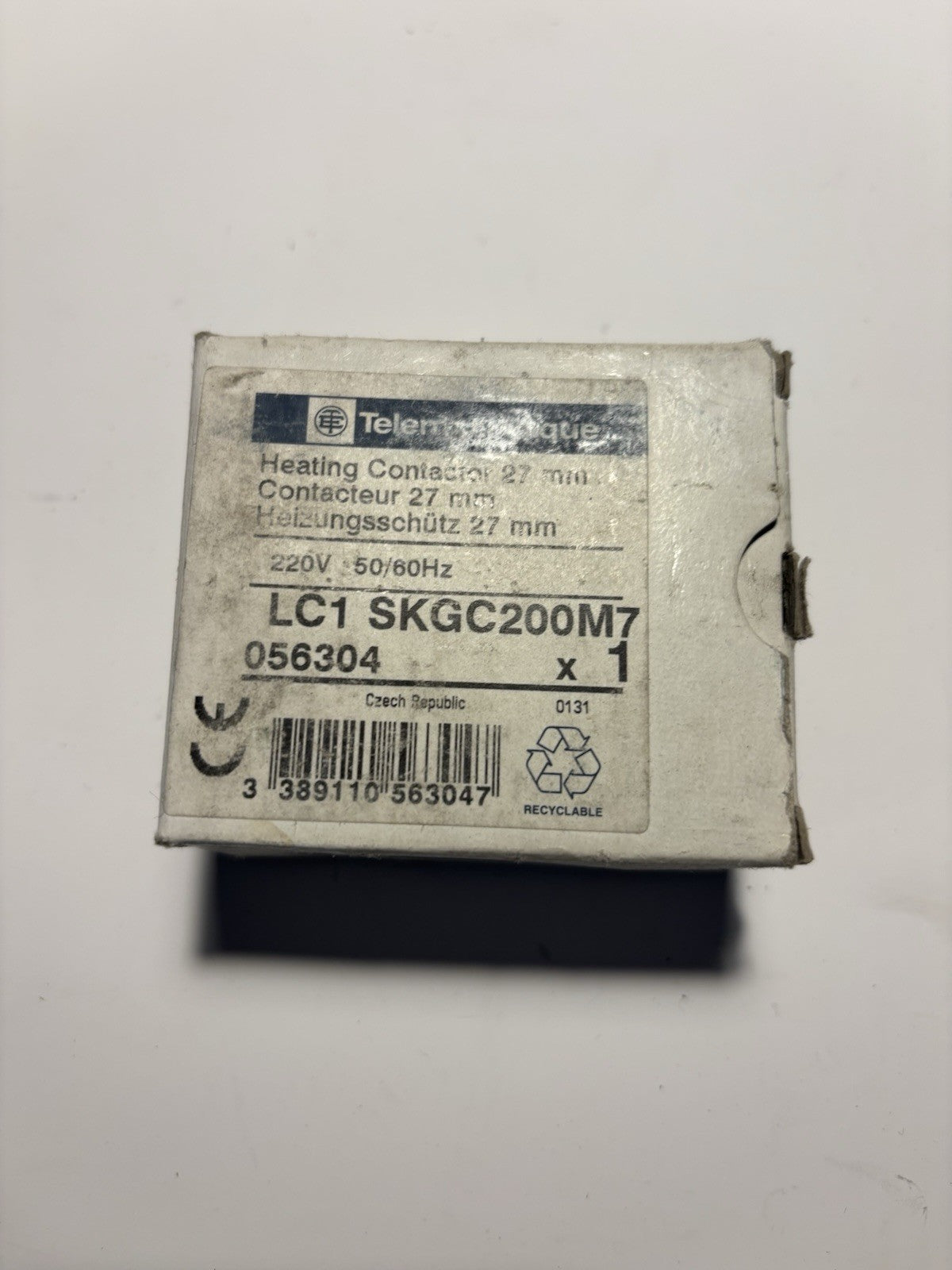Contacteur de chauffage TeSys Télémécanique / Schneider - LC1SKGC200M7 (220V)